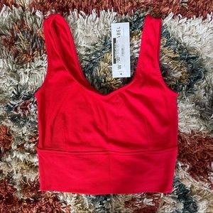 NWT Red Tank Crop Top